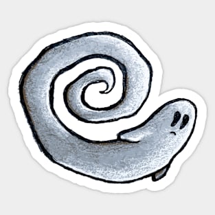 Blue Ghost Spiral Sticker